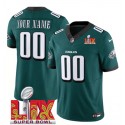 Philadelphia Eagles Custom Green 2024 New F.U.S.E. Vapor Untouchable Limited Stitched Jersey