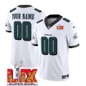 Philadelphia Eagles Custom White 2024 New F.U.S.E. Vapor Untouchable Limited Stitched Jersey