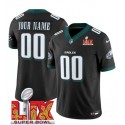 Philadelphia Eagles Custom Black 2024 New F.U.S.E. Vapor Untouchable Limited Stitched Jersey