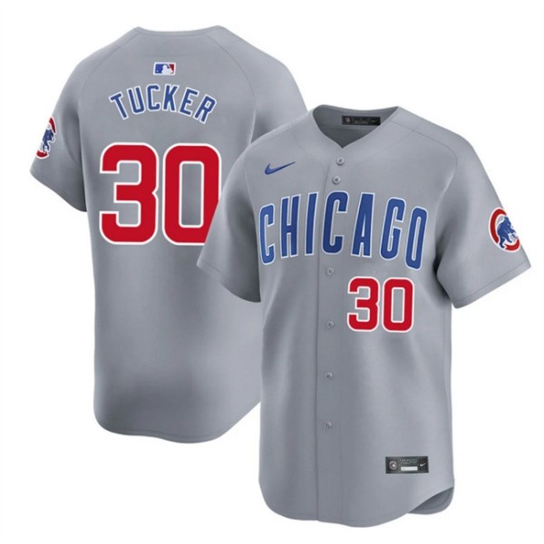 Chicago Cubs #30 Kyle Tucker Gray 2025 Limited Stitched Jersey