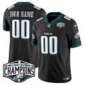 Philadelphia Eagles Custom Black 2024 New NFC East Champions F.U.S.E. Vapor Untouchable Limited Stitched Jersey