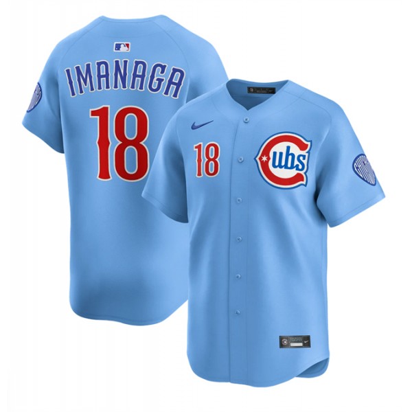Chicago Cubs #18 Shōta Imanaga Blue 2024 25 2nd Alternate Limited Stitched Jersey