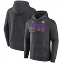 Minnesota Vikings Heather Charcoal 2024 Playoffs Pullover Hoodie