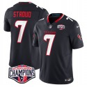 Houston Texans #7 C.J. Stroud Navy F.U.S.E. 2024 AFC South Division Champions Vapor Limited Stitched Jersey