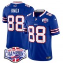 Buffalo Bills #88 Dawson Knox Royal 2024-25 F.U.S.E. AFC East Division Champions Patch Limited Stitched Jersey