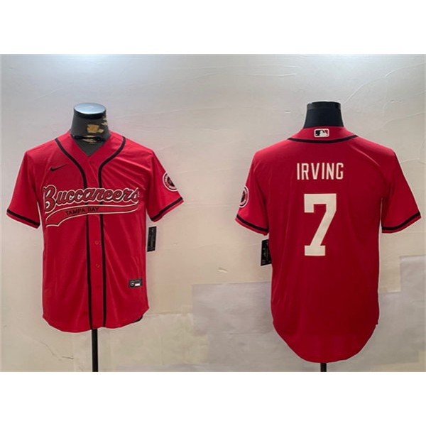 Tampa Bay Buccaneers #7 Bucky Irving Red Cool Base Stitched Jersey
