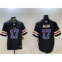 Buffalo Bills #17 Josh Allen Black 2023 F.U.S.E. Stitched Jersey