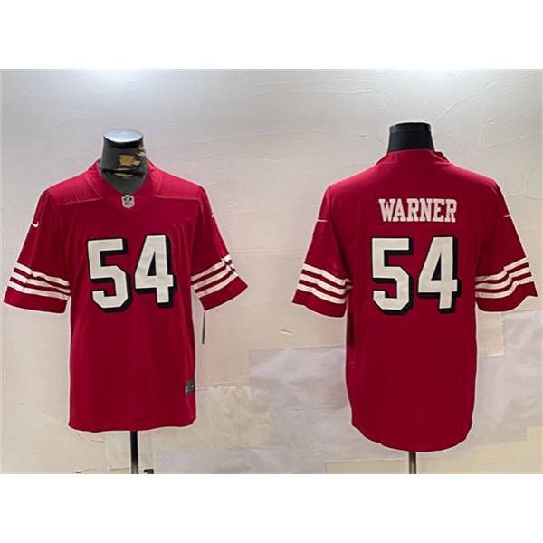 San Francisco 49ers #54 Fred Warner Red Vapor Untouchable Limited Stitched Jersey