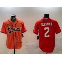 Denver Broncos #2 Pat Surtain II Orange Cool Base Stitched Jersey