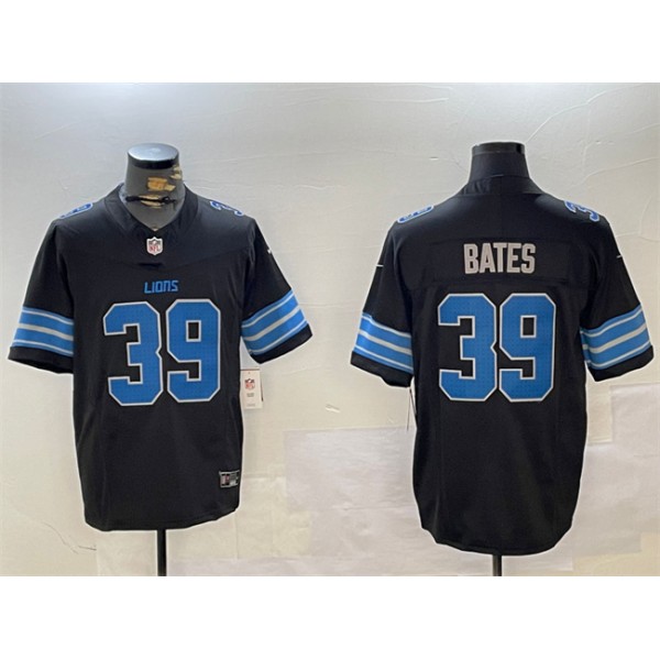Detroit Lions #39 Jake Bates Black 2024 F.U.S.E. 2nd Alternate Vapor Limited Stitched Jersey