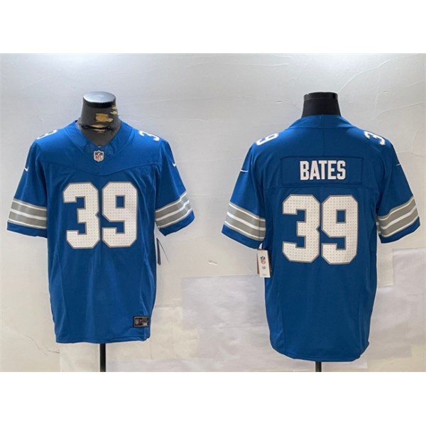 Detroit Lions #39 Jake Bates Blue 2024 F.U.S.E. Vapor Limited Stitched Jersey