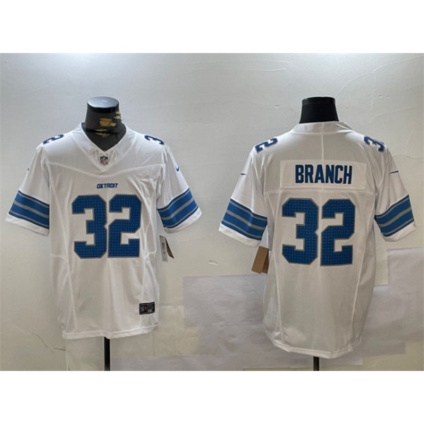 Detroit Lions #32 Brian Branch White 2024 F.U.S.E. Vapor Limited Stitched Jersey