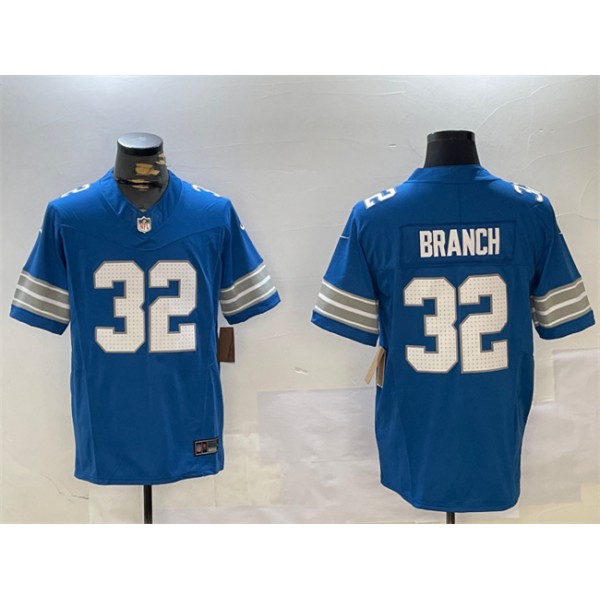 Detroit Lions #32 Brian Branch Blue 2024 F.U.S.E. Vapor Limited Stitched Jersey