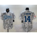 Detroit Lions Blank 2024 Arctic Camo Salute To Service Stitched Jersey