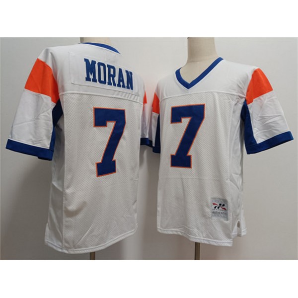 Blue Mountain State #7 Alex Moran White Stitched Jersey