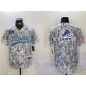 Detroit Lions Team Big Logo 2024 Arctic Camo Salute To Service Stitched Jersey