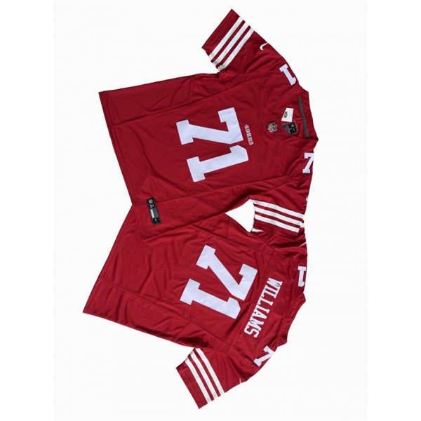San Francisco 49ers #71 Trent Williams Red F.U.S.E. Vapor Untouchable Limited Stitched Jersey