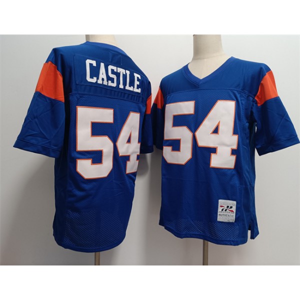 Blue Mountain State #54 Thad Castle Blue Stitched Jersey