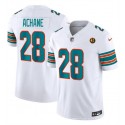 Miami Dolphins #28 De'Von Achane White 2023 F.U.S.E. Alternate With John Madden Patch Vapor Limited Stitched Jersey