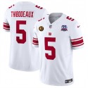 New York Giants #5 Kayvon Thibodeaux White 2024 F.U.S.E. With John Madden Patch And 100TH Season Patch Vapor Untouchable Limited Stitched Jersey