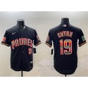 San Diego Padres #19 Tony Gwynn Black Mexico Cool Base Stitched Jersey
