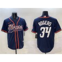 Detroit Tigers #34 Jake Rogers Navy With Patch Cool Base Stitched Jersey