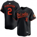 Baltimore Orioles #2 Gunnar Henderson Black Alternate Limited Stitched Jersey