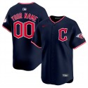Cleveland Guardians Custom Navy 2025 Alternate Limited Stitched Jersey