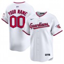 Cleveland Guardians Custom White Home Limited Stitched Jersey