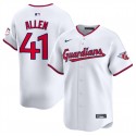 Cleveland Guardians #41 Carlos Santana White Home Limited Stitched Jersey