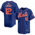 New York Mets #12 Francisco Lindor Royal 2024 Alternate Limited Stitched Jersey