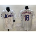 New York Mets #18 Darryl Strawberry White 2025 Spring Training Cool Base Stitched Jersey