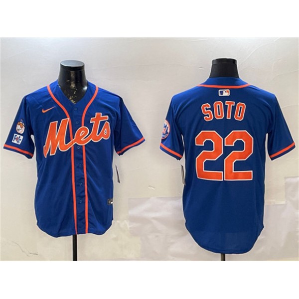New York Mets #22 Juan Soto Royal 2025 Spring Training Alternate Limited Stitched Jersey