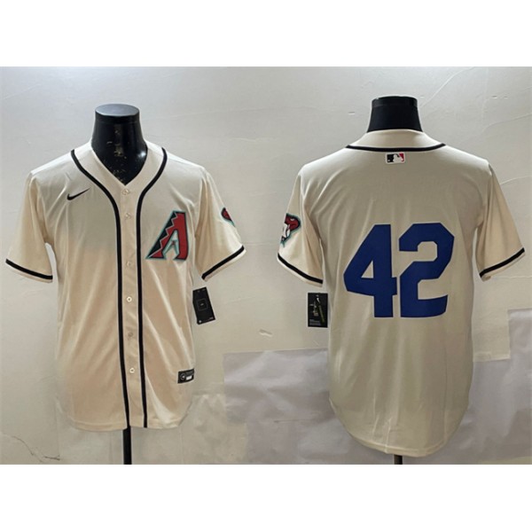 Arizona Diamondbacks #42 Jackie Robinson Cream Limited Stitched Jersey