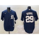 Detroit Tigers #29 Tarik Skubal Navy Cool Base Stitched Jersey