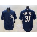Detroit Tigers #31 Riley Greene Navy Cool Base Stitched Jersey