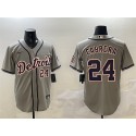 Detroit Tigers #24 Miguel Cabrera Gray Cool Base Stitched Jersey
