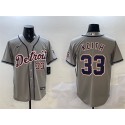 Detroit Tigers #33 Colt Keith Gray Cool Base Stitched Jersey