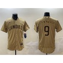 San Diego Padres #9 Jake Cronenworth Brown Flex Base Stitched Jersey