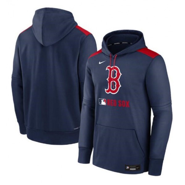 Boston Red Sox Navy Collection Performance Pullover Hoodie