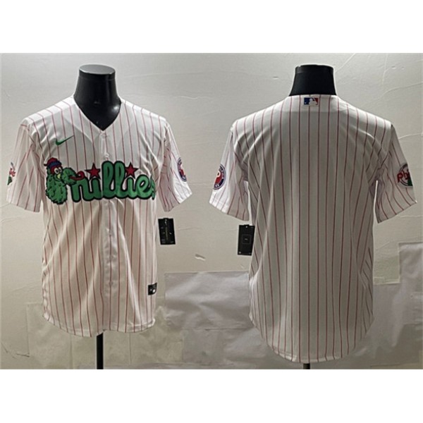 Philadelphia Phillies Blank White Phanatic Cool Base Stitched Jersey