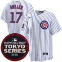 Chicago Cubs #17 Vidal Bruján White 2025 World Tour: Tokyo Series Home Stitched Jersey