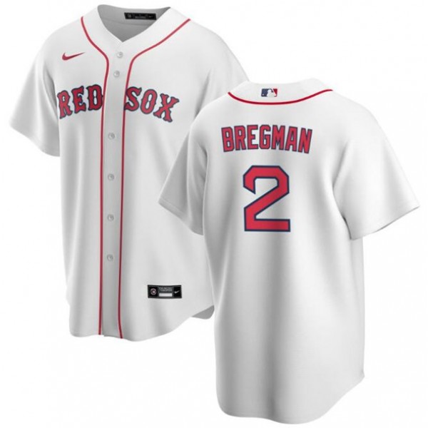 Boston Red Sox #2 Alex Bregman White 2024 Cool Base Stitched Jersey