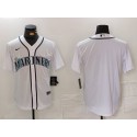 Seattle Mariners Blank White Cool Base Stitched Jersey