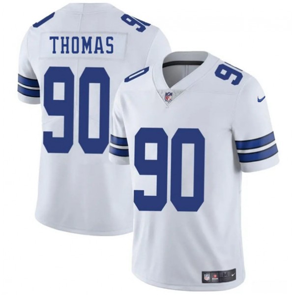 Dallas Cowboys #90 Solomon Thomas White 2025 Vapor Untouchable Limited Stitched Jersey