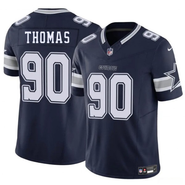 Dallas Cowboys #90 Solomon Thomas Navy 2025 F.U.S.E. Vapor Untouchable Limited Stitched Jersey