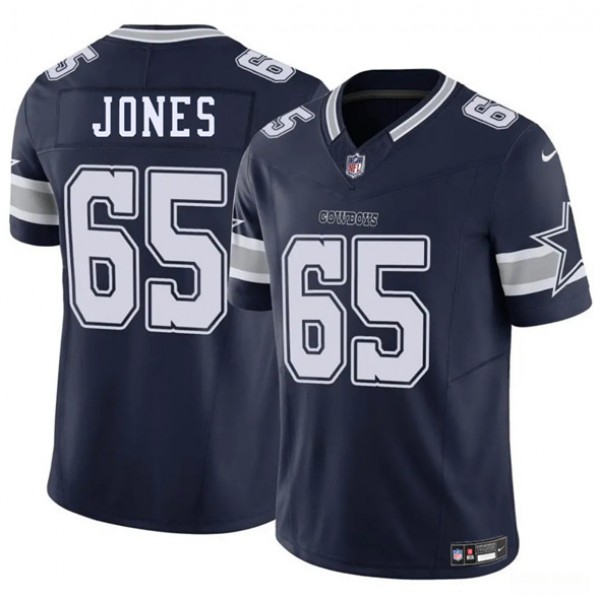 Dallas Cowboys #65 Robert Jones Navy 2025 F.U.S.E. Vapor Untouchable Limited Stitched Jersey