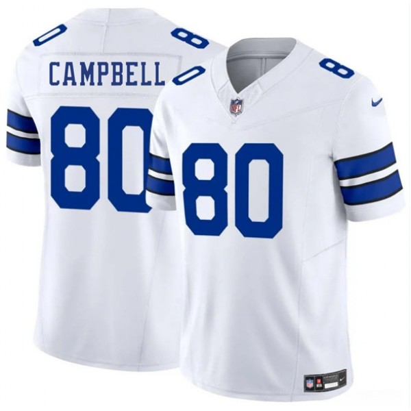 Dallas Cowboys #80 Parris Campbell White 2025 F.U.S.E. Vapor Untouchable Limited Stitched Jersey