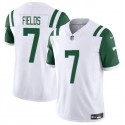 New York Jets #7 Justin Fields White 2025 F.U.S.E. Classic Alternate Vapor Untouchable Limited Stitched Jersey