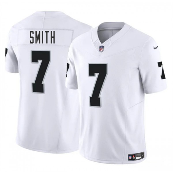 Las Vegas Raiders #7 Geno Smith White 2025 F.U.S.E. Vapor Stitched Jersey